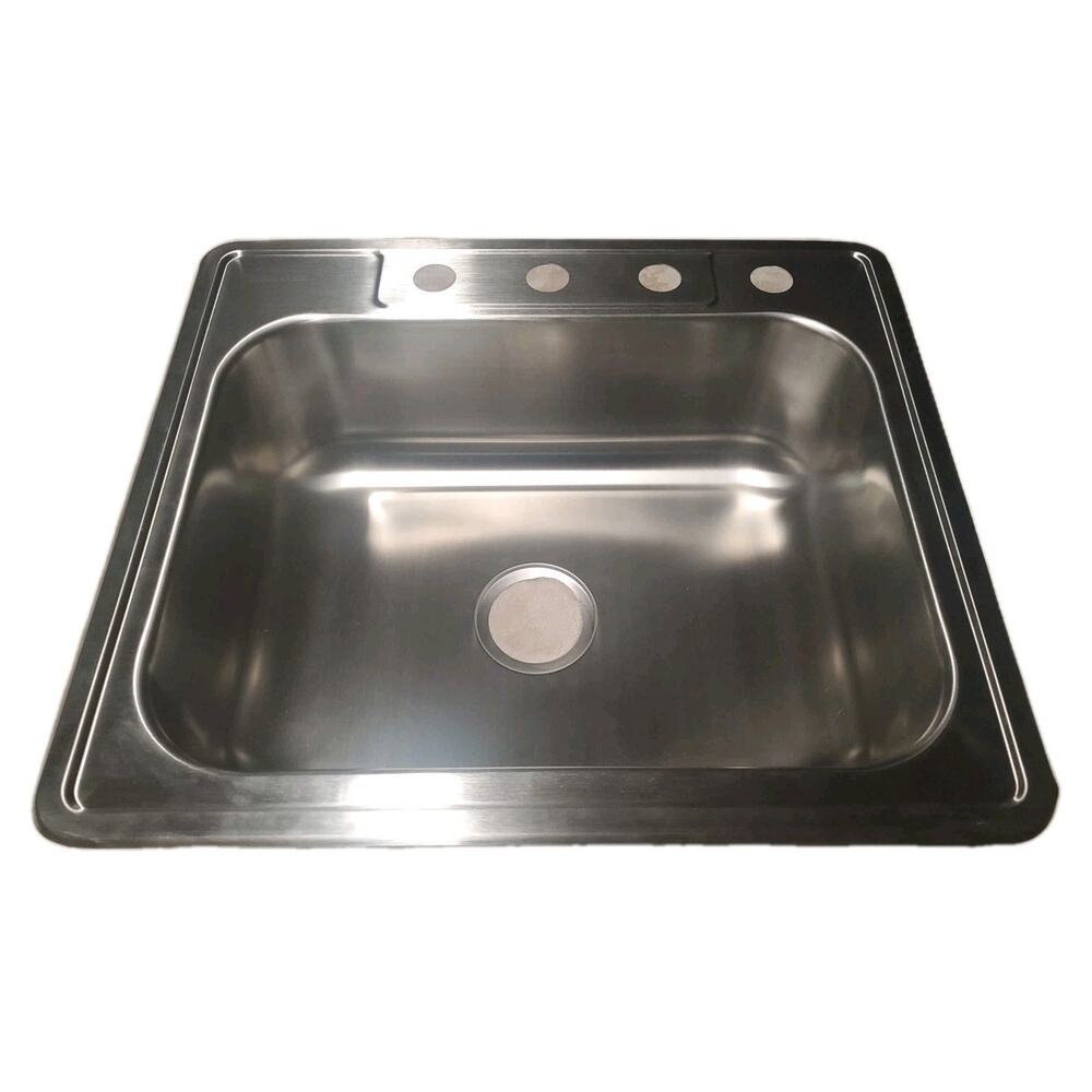Glacier Bay 114559 Single Bowl Stainless Steel Kitchen Sink - New With Damage